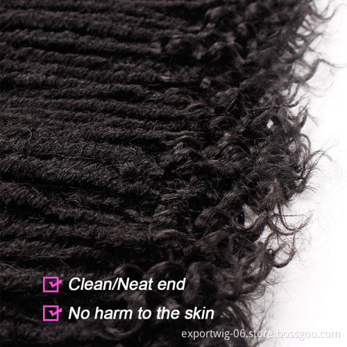 Straight Goddess Locs Hair With Curly Ends Synthetic Fiber Solid And Mixed Color Braids Hair Golden Green Black Red